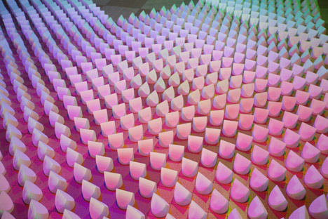 Gradients, Reflections and Doted Lamp by Studio Dennis Parren