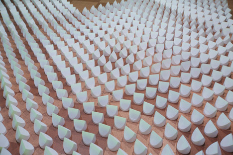 Gradients, Reflections and Doted Lamp by Studio Dennis Parren