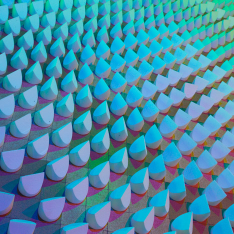 Dennis Parren creates colourful lighting installations for Saint-Etienne design biennial