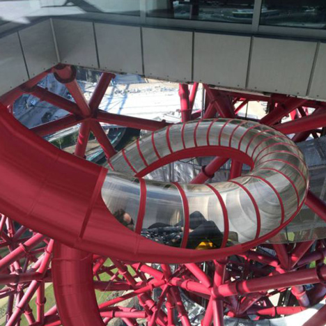 “World’s longest and tallest tunnel slide” to wrap Anish Kapoor sculpture in London’s Olympic park