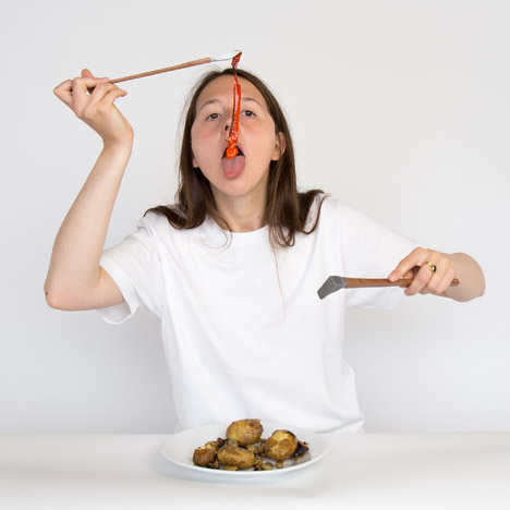 Homemade Schizophrenia cutlery designed to increase empathy for “abnormal” behaviour