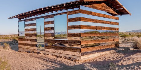 Lucid Stead mirrored cabin by Phillip K Smith III