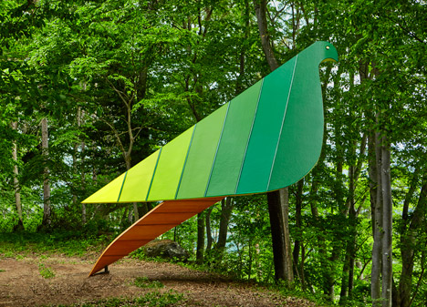 Birds Eye View pavilion by Noma Bar