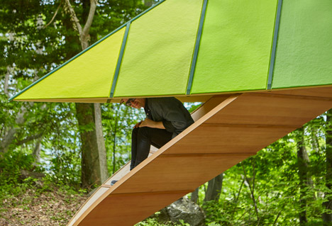 Birds Eye View pavilion by Noma Bar