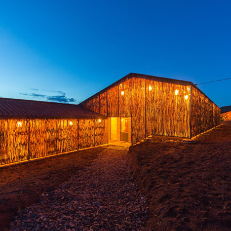 Sharon Davis’ housing for Rwandan healthcare workers is wrapped in eucalyptus screens