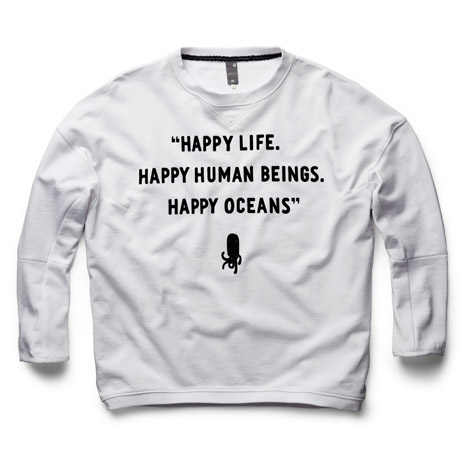 Sweatshirt made of ocean plastic by Pharrell Williams for G-Star RAW