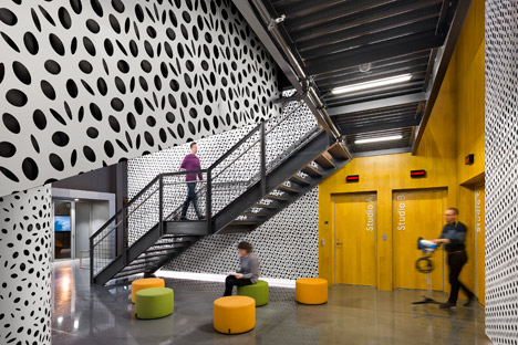 Pratt Institute new film and video building interior by WASA Studio