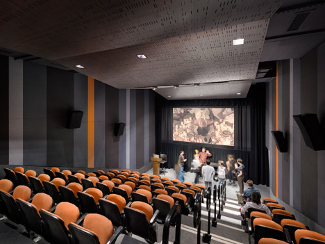Pratt Institute new film and video building interior by WASA Studio