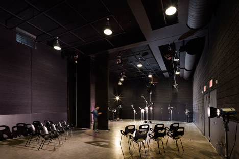 Pratt Institute new film and video building interior by WASA Studio