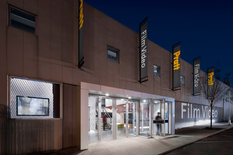 Pratt Institute new film and video building interior by WASA Studio