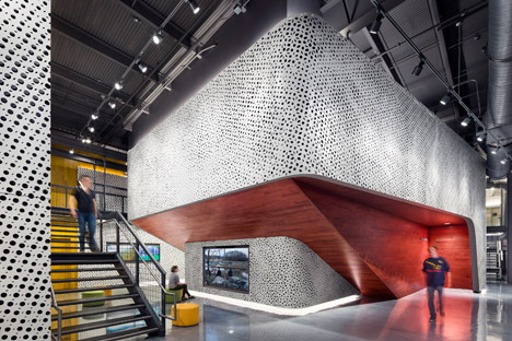 Pratt Institute new film and video building interior by WASA Studio