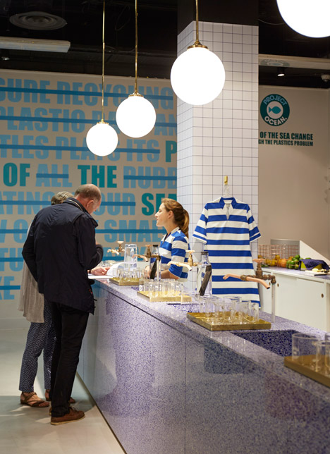 Project Ocean exhibition and Water Bar at Selfridges