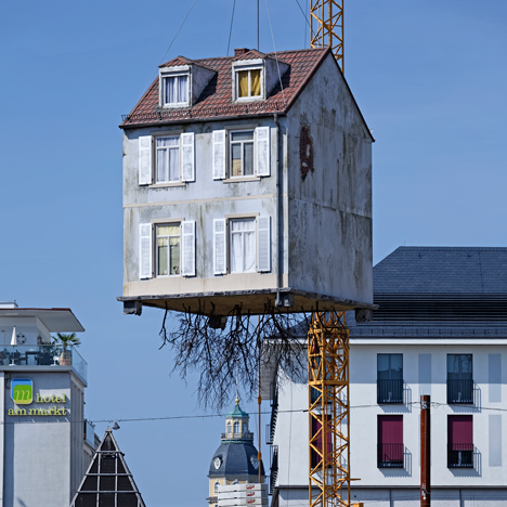 Pulled by the Roots by Leandro Erlich