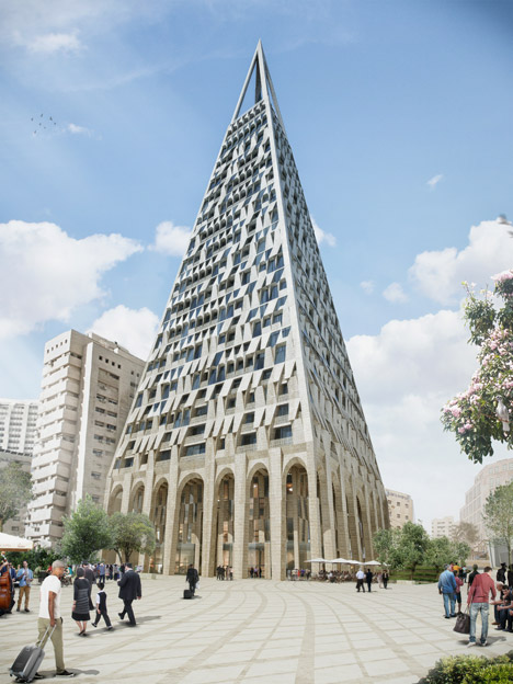 Pyramid Tower by Daniel Libeskind