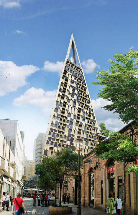 Pyramid Tower by Daniel Libeskind