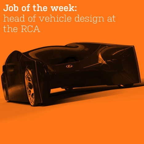 Job of the week: head of vehicle design programme at the RCA