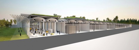 Musée du Louvre conservation facility by Rogers Stirk Harbour + Partners