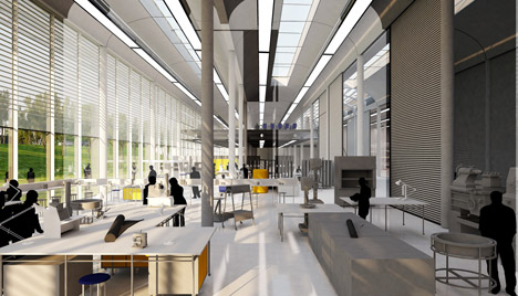 Musée du Louvre conservation facility by Rogers Stirk Harbour + Partners
