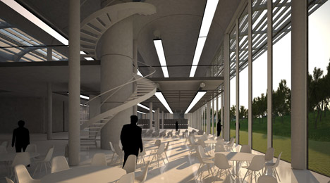 Musée du Louvre conservation facility by Rogers Stirk Harbour + Partners