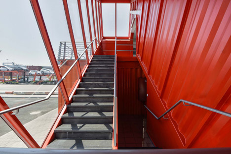 Shipping Container Terminal office building by Potash Architects