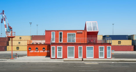 Shipping Container Terminal office building by Potash Architects