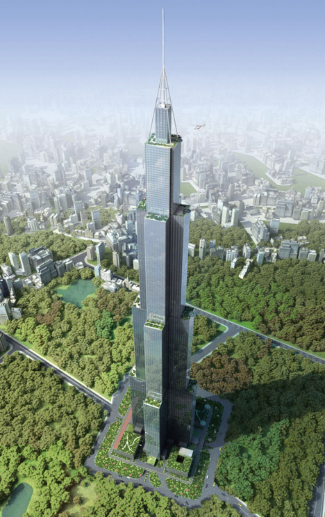 Sky City Changsha plot repurposed as a fish farm