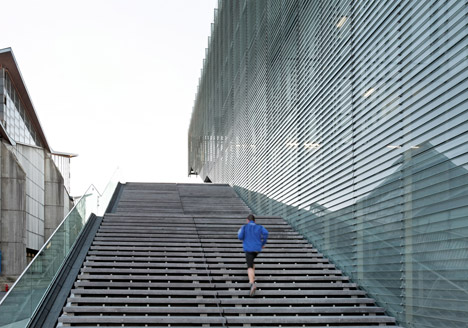 Jules Ladoumègue Sports Centre by Dietmar Feichtinger Architectes