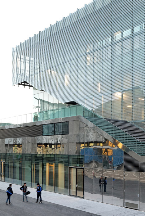 Jules Ladoumègue Sports Centre by Dietmar Feichtinger Architectes