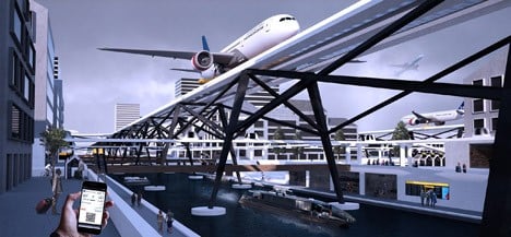 Stockholm City Airport by Alex Sutton for The Bartlett graduate show 2015