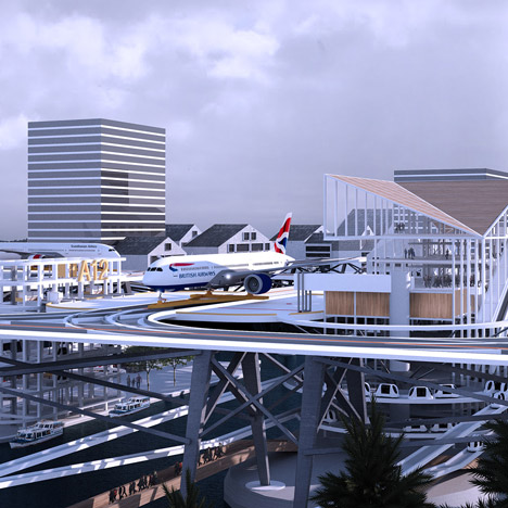 Stockholm City Airport by Alex Sutton for The Bartlett graduate show 2015