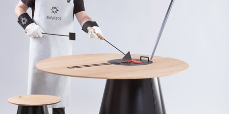 Solar cooking set by Lanzavecchia + Wai uses the sun’s rays to barbecue