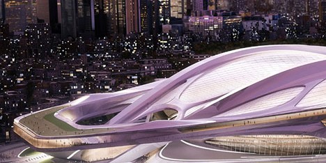 Japan National Stadium for Tokyo 2020 Olympics by Zaha Hadid