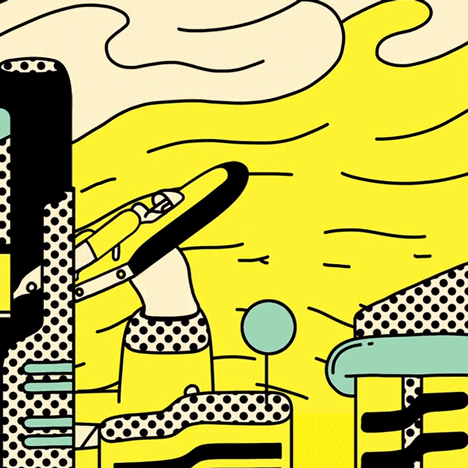 Silkie Love Affair music video animation Dezeen Music Project