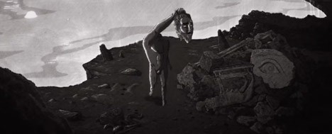 Dezeen Music Project David Gilmour Rattle That Lock music video animation