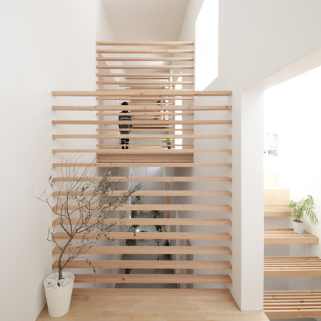 Katsutoshi Sasaki’s House in Yamanote features sleeping platforms raised over an indoor terrace