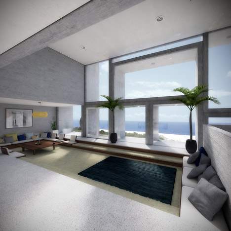 Paul Rudolph Milam Residence renders by Dan Huh