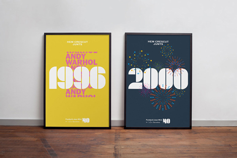 Joan Miró 40th anniversary posters designed by Mucho