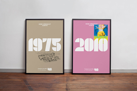 Joan Miró 40th anniversary posters designed by Mucho