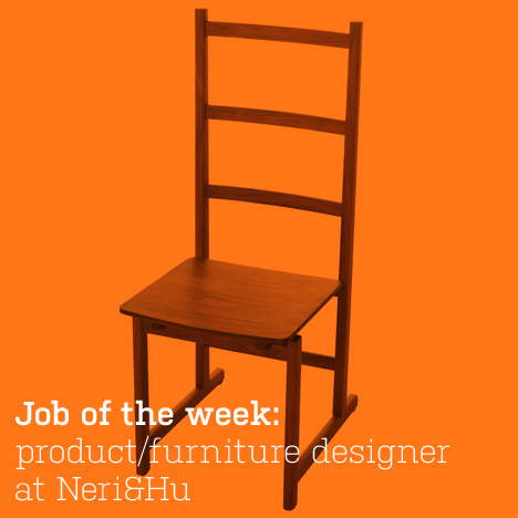 Job of the week: product/furniture designer at Neri&Hu