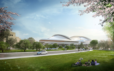 New National Stadium Tokyo by Zaha Hadid