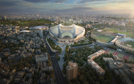 New National Stadium Tokyo by Zaha Hadid