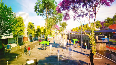 Linear park in Mexico City by Fernando Romero