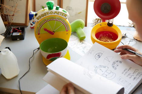 Re-imagining Breakfast inventions by Dominic Wilcox for Kelloggs