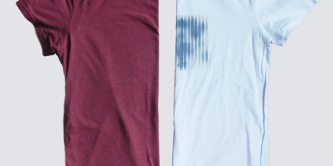 SOAK spray-on textile coating demonstrated on T-shirts