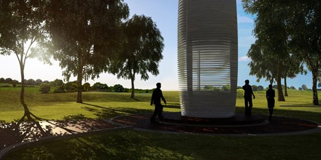 Smog Free Project Live by Studio Roosegaarde