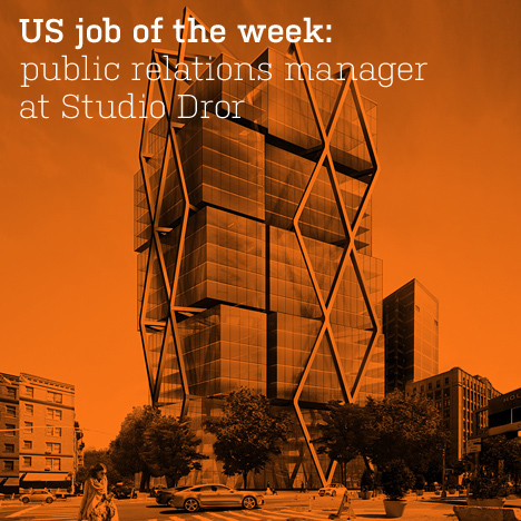 US job of the week: public relations manager at Studio Dror