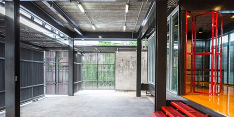 Jun Sekino’s Tinman house in Bangkok features a steel structure and colourful staircases