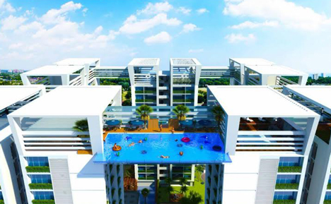Twilight Star suspended swimming pool in India