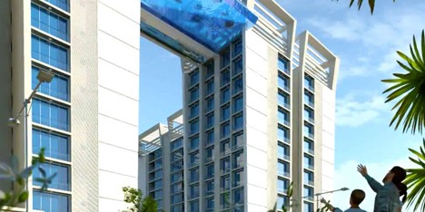 Twilight Star suspended swimming pool in India
