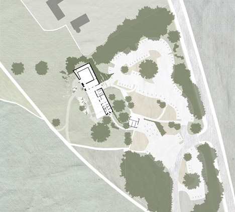 Yorkshire Sculpture Park visitor centre by Feilden Fowles